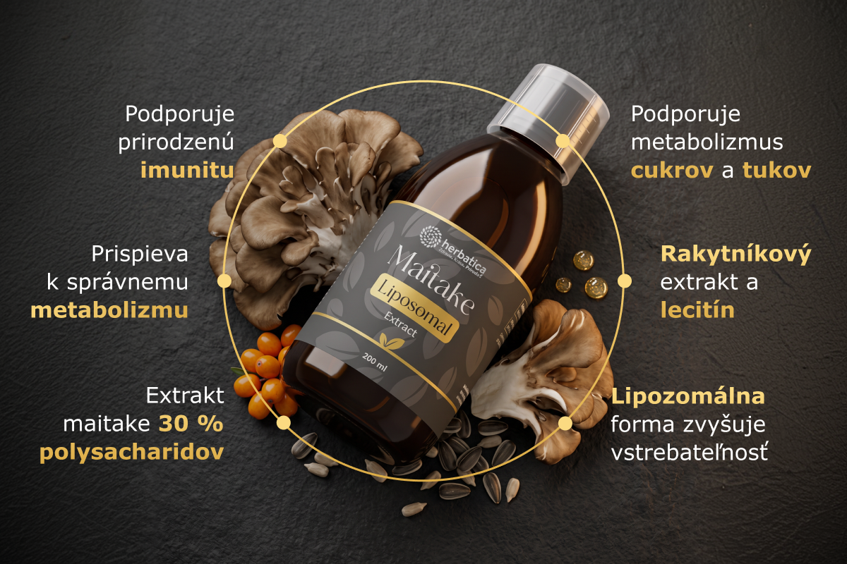 Lipozomálny extrakt Maitake - 200 ml - Herbatica